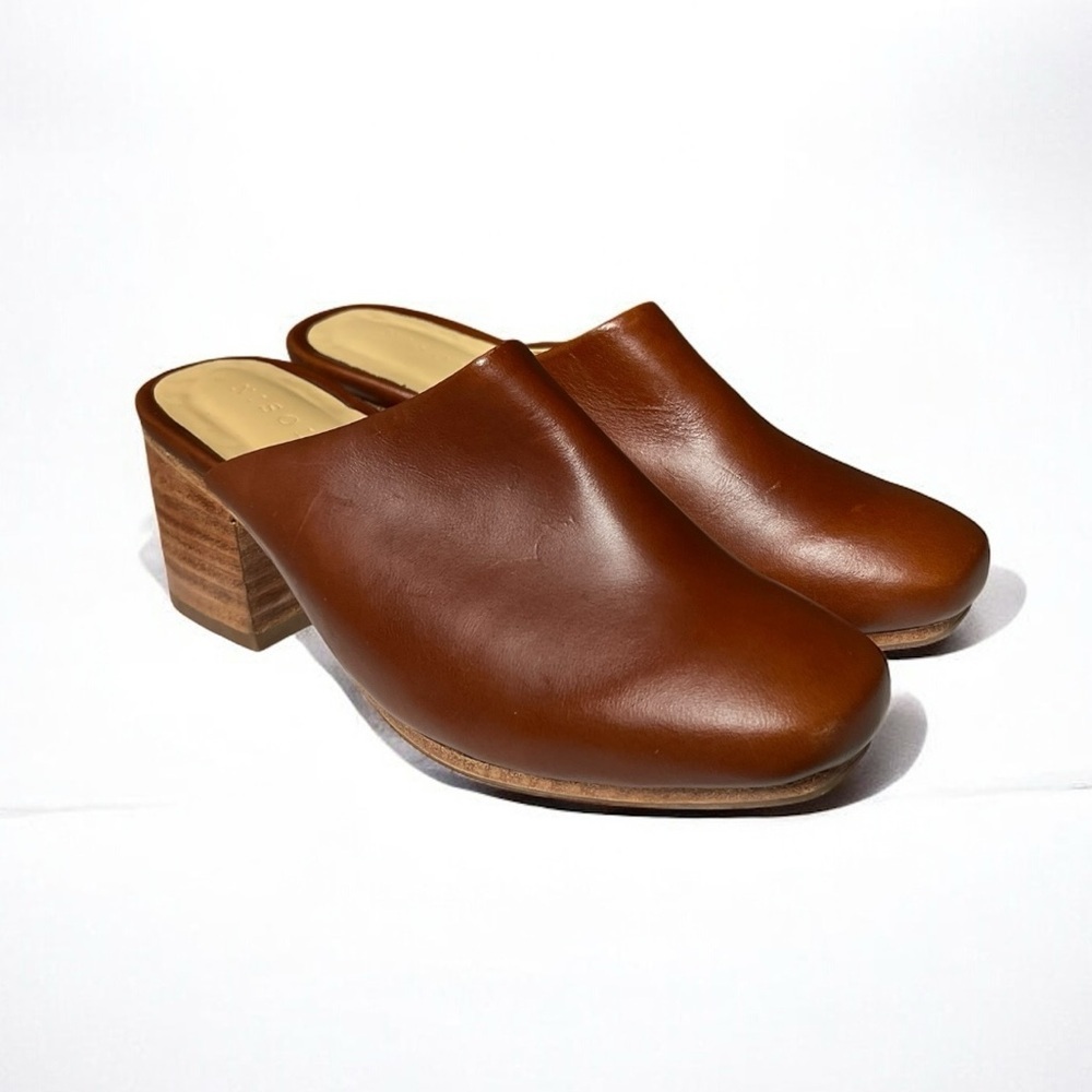 🌻NEW Nisolo All-Day Heeled Mule | Women's Size 5 | Color: Brandy